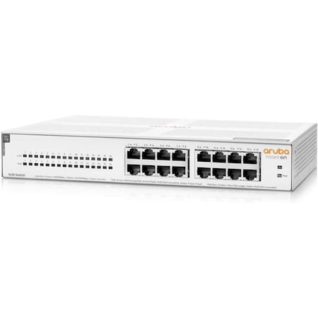 Sonic Boom R8R48A-ABA Aruba Instant On 1430 GB Unmanaged PoE Switch - Class 4 PoE - 16x 1G Ports SO3536341